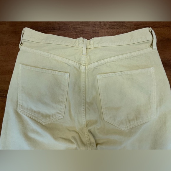 Women’s Agolde Parker Cropped Jean Butter Yellow 32 - Picture 7 of 7